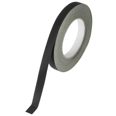 Acetate Cloth Cloth Adhesive Tape, 0.5inx98ft Black Electrical with Paper