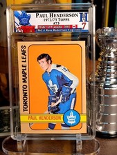 Paul Henderson 1972-73 Topps Toronto Maple Leafs #73 HHA 7 1972 Summit Hero