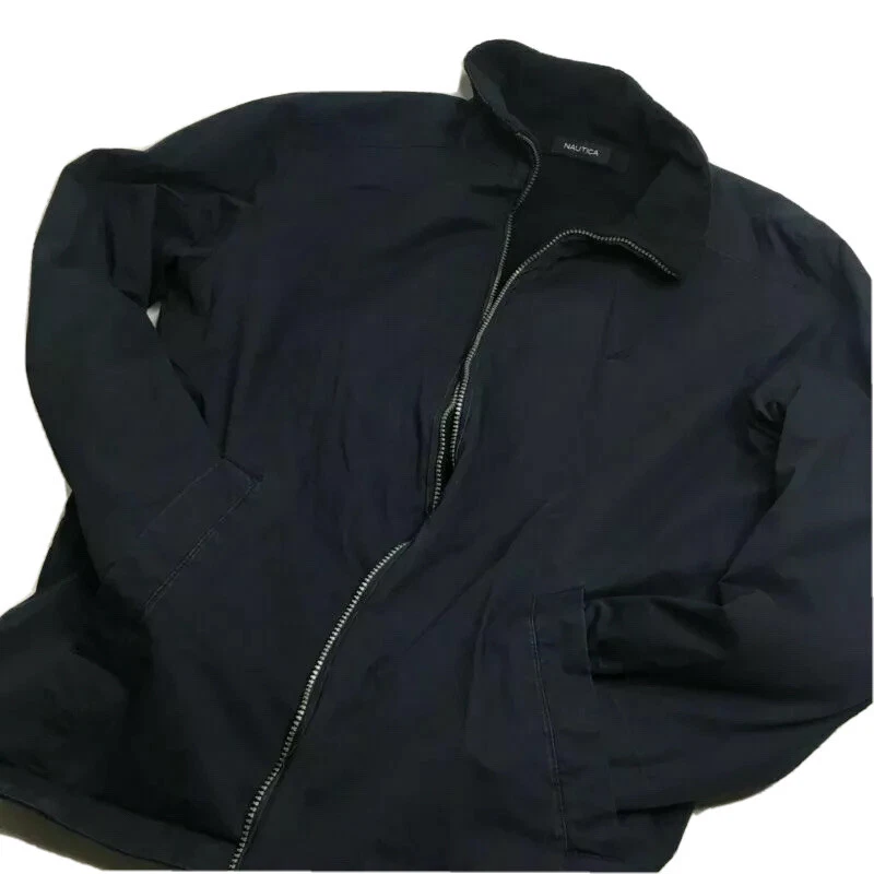 Men’s Nautica Reversible Cotton/Polyester Fleece Jacket •Size L *EUC