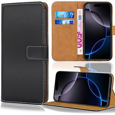 Handy Tasche Schutz Hülle Etui Wallet Flip Cover Case mit Kartenfächer und Stand