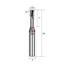 4-40 CARBIDE THREAD MILL - TiALN COATED