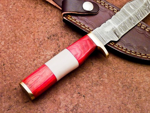 10" Custom Handmade Damastklinge Camping Jagdmesser Bowiemesser TR-2121 - Bild 8 von 9