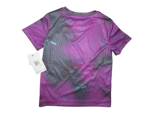 Nike Boys Outfit Set Athletic Shorts T-Shirt Dri-Fit Gray Purple 5 6 NWT - Picture 6 of 7