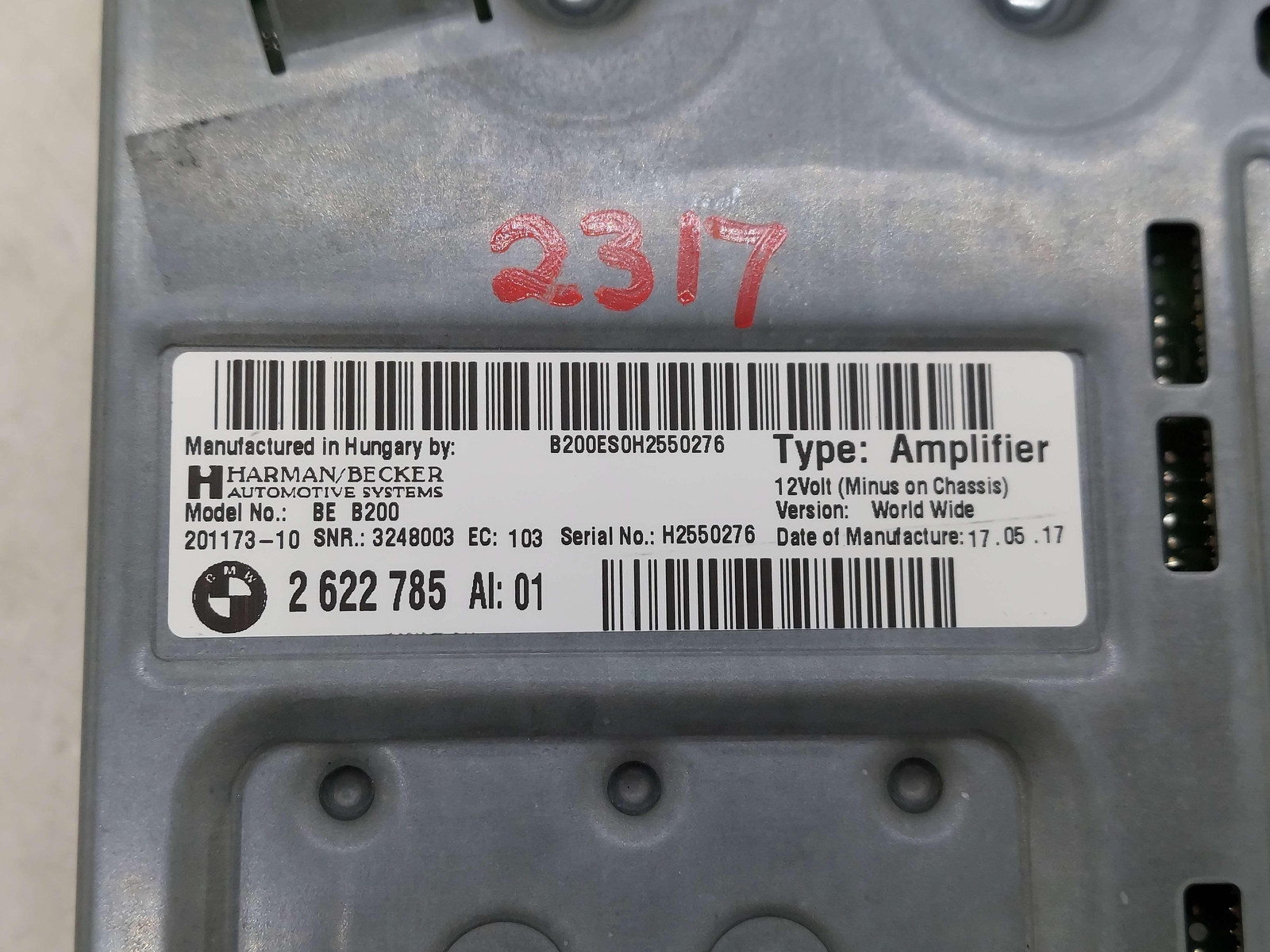 17-18 BMW X5 F15 AMPLIFIER HARMAN BECKER 2622785 | eBay 