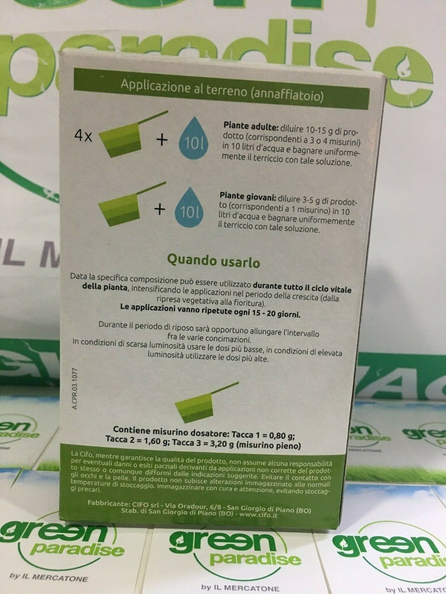 Concime Per Orchidee Cifo 300gr | Idrosolubile Con Azoto, Fosforo, Potassio | Per Fioritura Abbondante