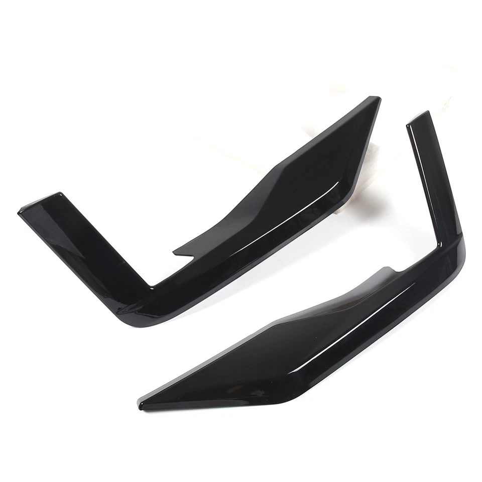 ABS Black Front Bumper Side Grille Trim Strip For Cadillac Escalade 2021-2023 Foto 2 de 4