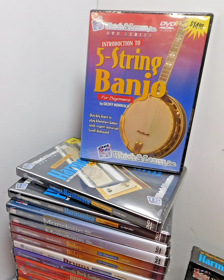 29- Learn To Play Music Medias DVD, CDs, VHS Guitars, Drums. Harmonica, Keyboard - Image 3 of 4