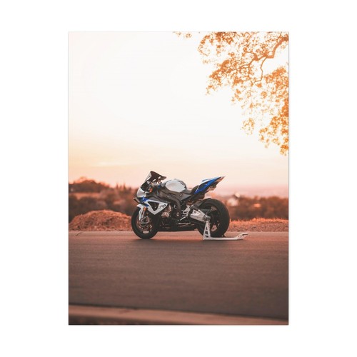 BMW Inspired S1000RR High Resolution Museum Quality Vertical Canvas Print #007 - Picture 2 of 10