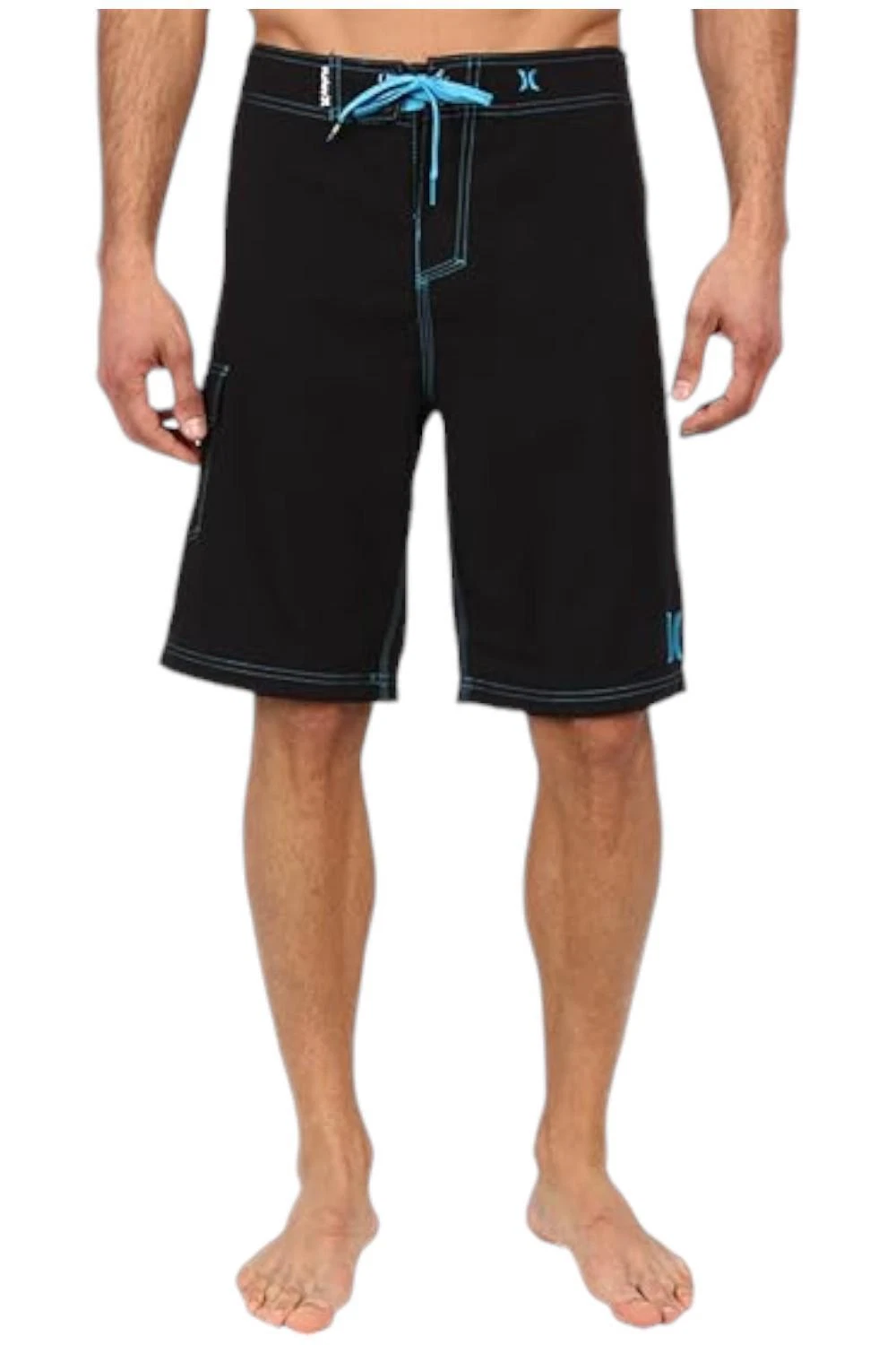 Hurley Men's One and Only 22-Inch Boardshort Black/Cyan
