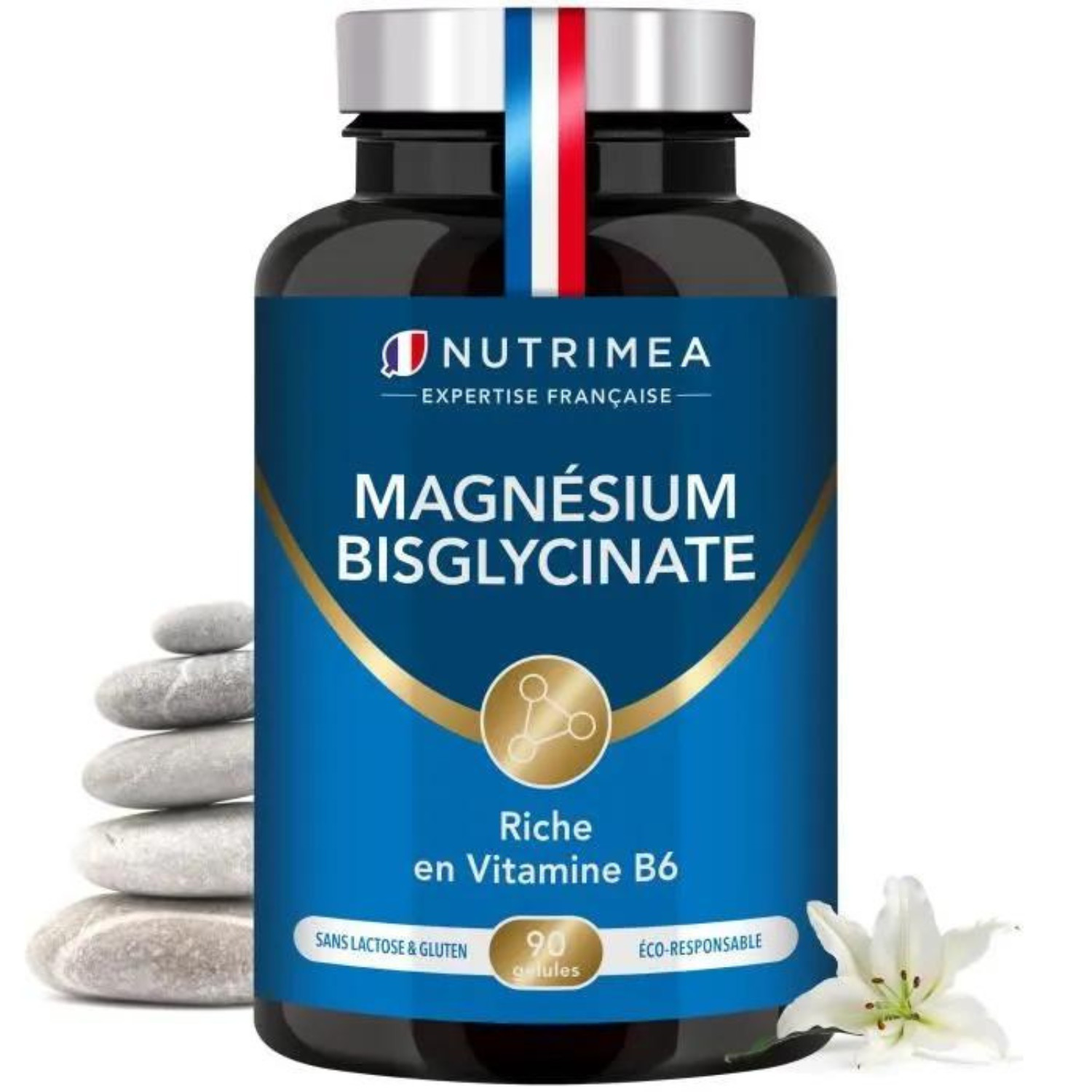 Magnésium bisglycinate Vitalité : cure de 90 gélules pour le tonus quotidien