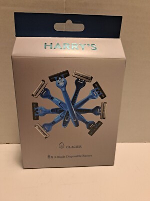 Harry's Men's Disposable Razors 3-Blade Razors Glacier Blue (Exclusive ...