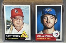 2023 TOPPS LIVING SET WEEK 5 #593 SCOTT ROLEN CARDINALS #594 JORDAN ROMANO JAYS