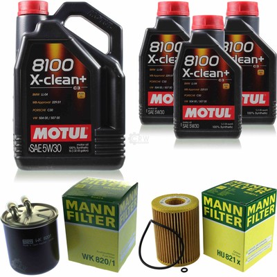 MANN-FILTER Inspektionspaket Motul 8L 5W-30 für Mercedes-Benz Viano CDI 3.0