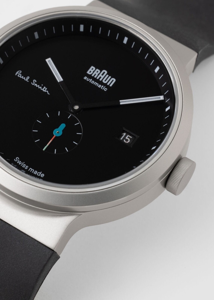 New Paul Smith Swiss Made Watch Ltd Edition Braun Black Automatic 