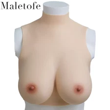Silicone Breast Forms Breastplate Fake Boobs For Drag Queen Crossdresser G Cup