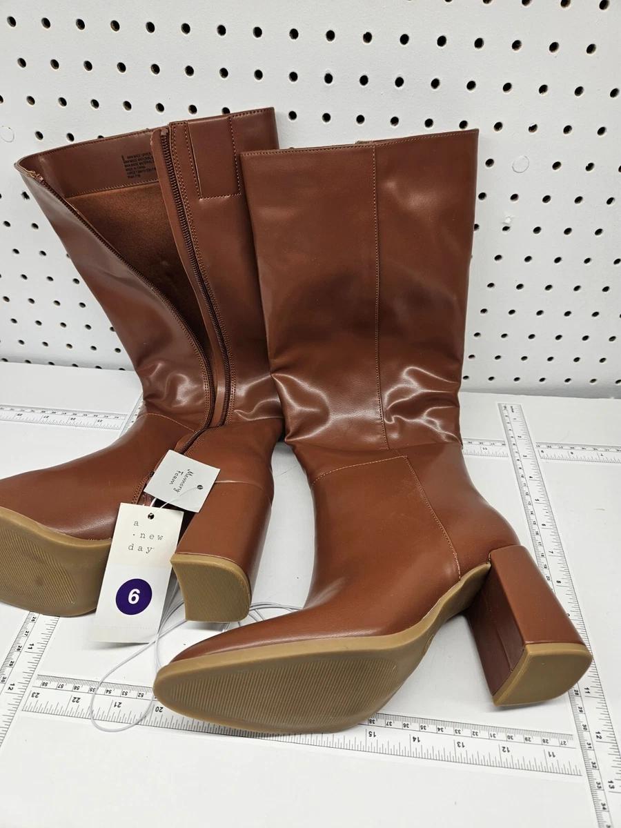 womens tall brown dress boots