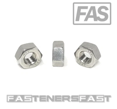 FASTENERCART (100) 1/4-28 Finished Hex Nuts Stainless Steel (100 Pieces)