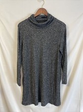 Old Navy Dress Womens Large Charcoal Gray Turtleneck Ladies