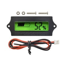 24V 1 LCD Indicator Lead-acid LiPo Battery Power Capacity Tester/Monitor New