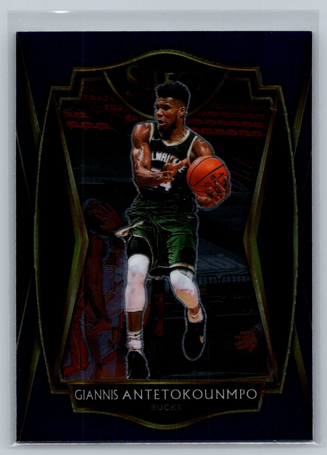 2020-21 Panini Select #117 Giannis Antetokounmpo Blue Milwaukee Bucks