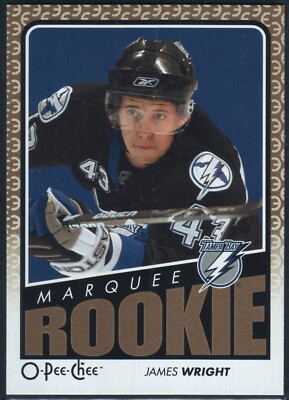 James Wright Marquee Rookie Rookie Card 763 2009-10 O-Pee-Chee Hockey