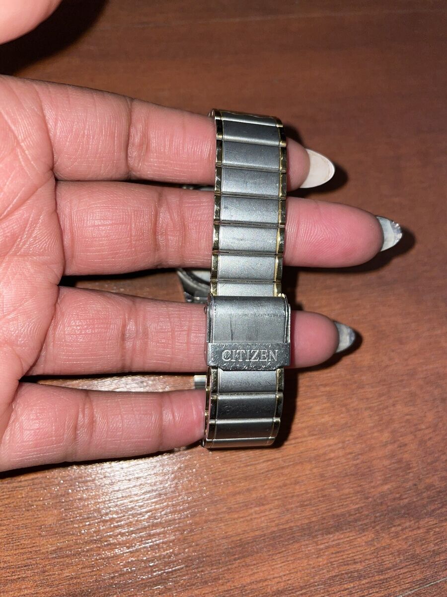 VTG CITIZEN Water Resist Quartz Watch Day Date Two Tone No VTG CITIZEN Water Resist Quartz Watch Day Date Two Tone No