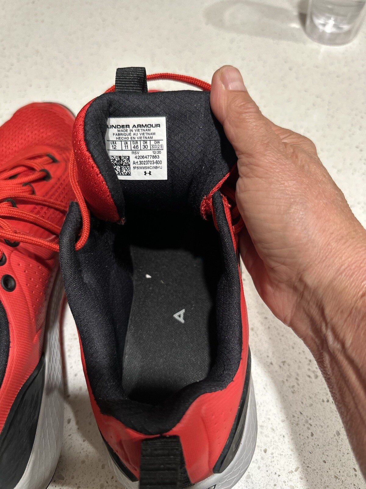 Size 12 - Under Armour Charged Commit TR 3 Red Ha… - image 5