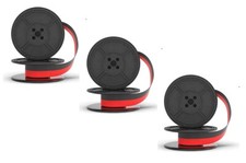 3 x Ribbon Nylon 13mm Red-Black Hermes 2000 3000 305 Baby Portable Standard