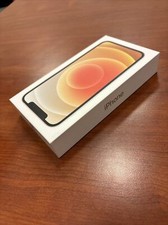 Apple Iphone 12 128 GB WHITE EMPTY BOX ONLY With Inserts And Stickers