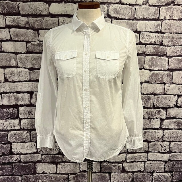 Talbots White Button Down Long Sleeve Blouse Size… - image 1