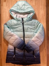 Justice Winter Coat - Girls - Size M8 - Color Blue Ombre - Slightly Used