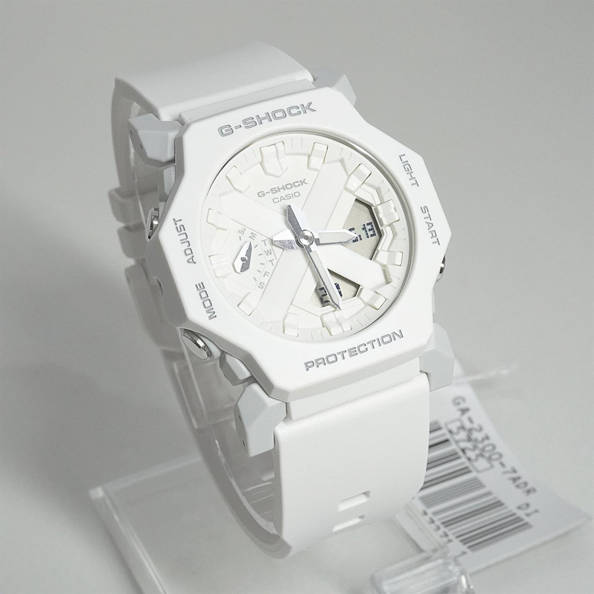 Casio G-Shock GA-2300-7A White Dial Analog Digital Futuristic