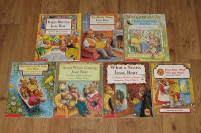 7 JESSE BEAR Picture Books Nancy White Carlstrom Book Lot