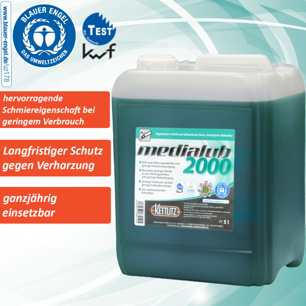 5 Liter Bio KettenöL MotorsäGenöL SäGekettenhaftöL SäGekettenöL Medialub 2000-image