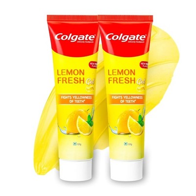 Colgate Lemon Fresh Gel Zahnpasta 240g | bekämpft gelbe Zähne frischen Geschmack