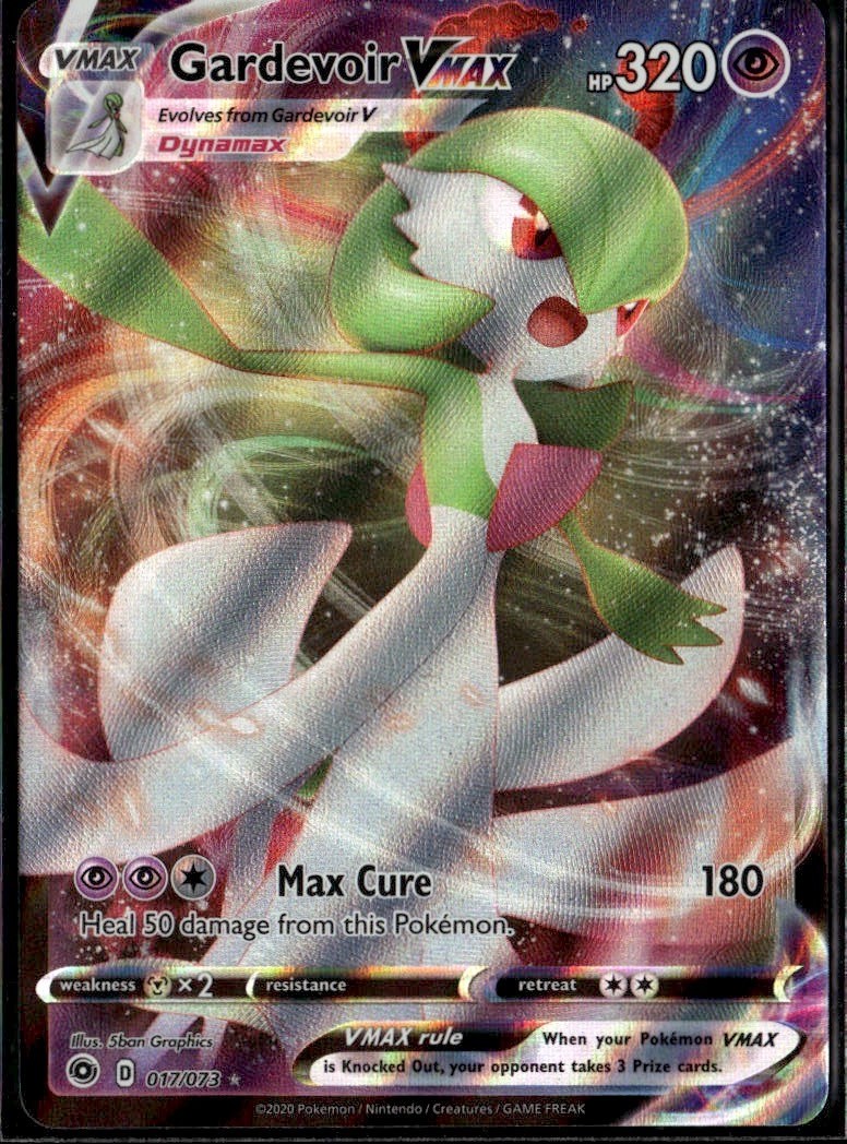 Gardevoir VMAX Ultra Rare Champion's Path 17/73 Psychic Holofoil Pokemon Card