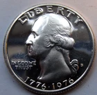 1976-s 40% silver DCAM proof bicentennial washington quarter   🔥🔥