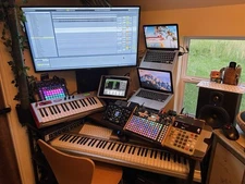 Custom Billet Aluminum Adjustable Synth Synthesizer Stand Modular