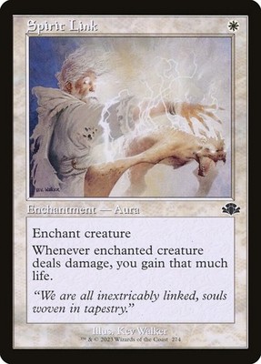 MTG Magic the Gathering Spirit Link (274/521) Dominaria Remastered LP - Retro