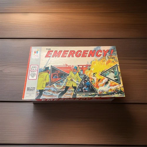 VTG 1974 The Emergency Board Game Station 51 TV Series Milton Bradley