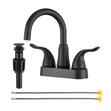Bathroom Sink Faucet 2 or 3 Hole Matte Black Centerset 4 Inch Bathroom Sink Fauc