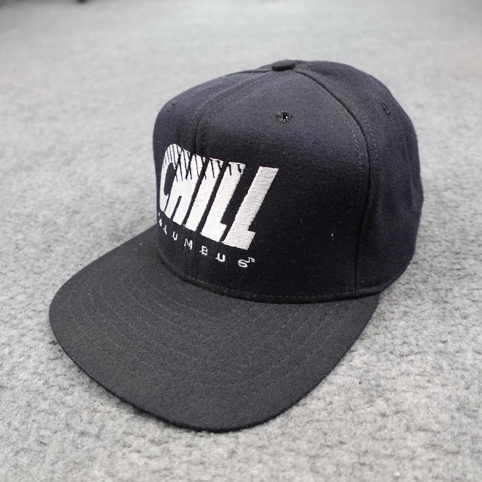 De colección Columbus Chill Sombrero Gorra Snap Back Para Hombre Grande Hockey ECHL Nueva Era Años 90 Foto 2 de 4