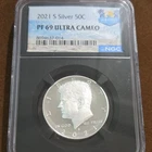 2021-S Silver Kennedy Half Dollar 50C Proof NGC PF69 Ultra Cameo 8694637-014