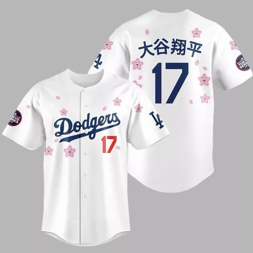 Takashi Murakami X Dodgers Nike Jersey Ohtani 17 (KANGI) (REPLICA) (PRESALE) - Picture 1 of 1