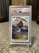 2023 Topps x Bob Ross Joy of Baseball FERNANDO TATIS JR. Titanium White /35
