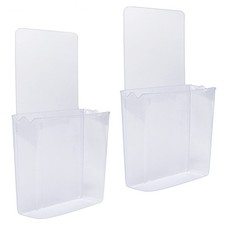 Remote Holder Wall Mount Damage-Free 2 Pack , Clear and Strong Self-adhesive...