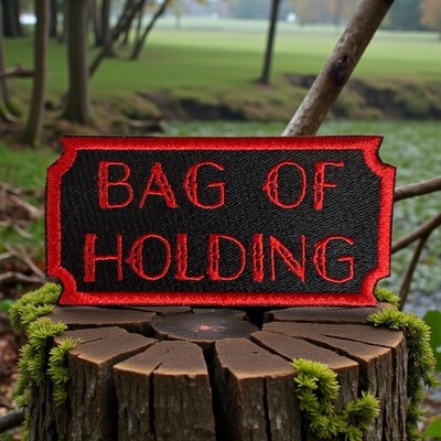 Bag of Holding D&D Embroidery Patch 1.91'' X 3.91''