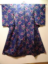Kimono donna giapponese in seta per estate vintage originale 0129G18