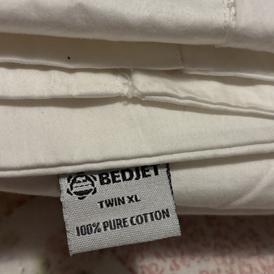 BedJet Cloud Sheet Single Zone Twin XL 100% Pure Cotton Cotton