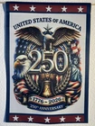 Garden Flag 250th 250 Anniversary America Patriotic double-Sided Handmade 12x18